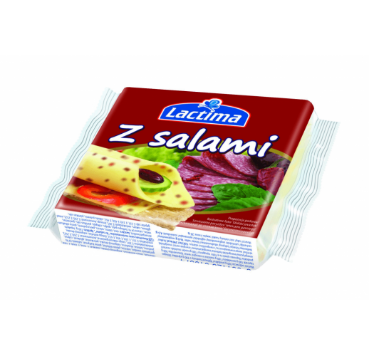 Сир Lactima z salami 130 г Польща
