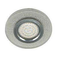 Вбудований світильник Feron 8989-2 срібло з LED-підсвіткою