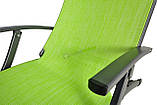 Лежак пляжний алюмінієвий Relax зелений, фото 2