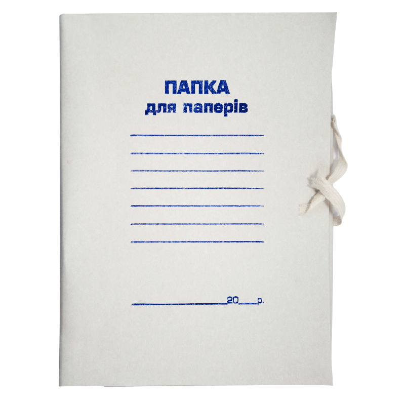 Папка для паперів з зав'язками А4 картон 0,30 мм, Buromax BM.3359, фото 1