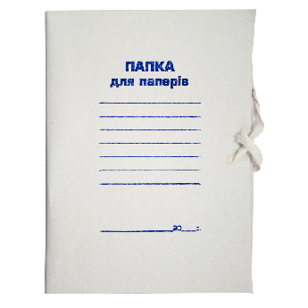 Папка для паперів з зав'язками А4 картон 0,30 мм, Buromax BM.3359