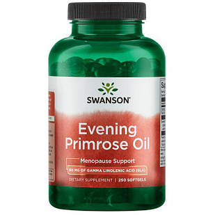 Swanson Evening Primrose (OmegaTru) Олія примули вечірньої 500 мг,  250 капс