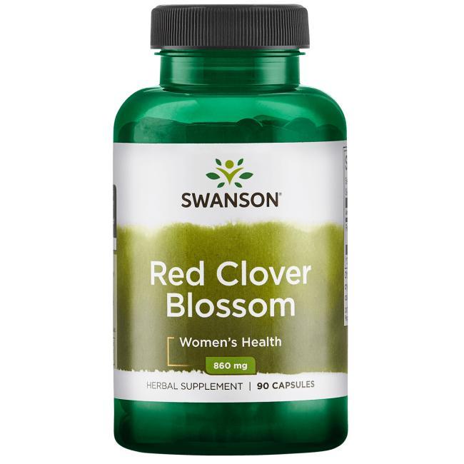Swanson Premium Red Clover Blossom Клевер цветы 90 капс по 430 мг - фото 1 - id-p556402187