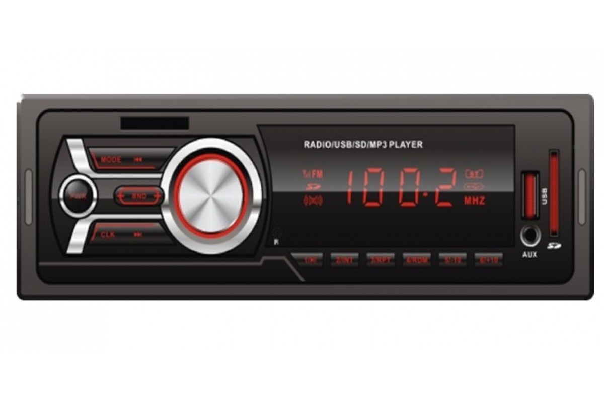 Автомагнітола з єврофішкою універсальна 1DIN MP3-606 Автомобільна ISO SD Cards USB