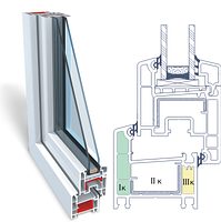 Металлопластиковое окно из профиля STANDARD 60