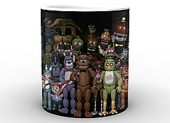 Кухоль Five Nights At Freddys  П'ять ночей з Фредді постер FN.02.001.600