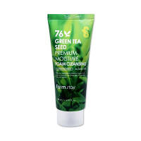 Пінка для вмивання з зеленим чаєм FARM STAY 76 Green Tea Seed Premium Moisture Cleansing Foam