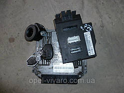 Блок керування двигуном комплект 2.0 DCI NISSAN PRIMASTAR 00-14 (НІССАН ПРИМАСДАР)