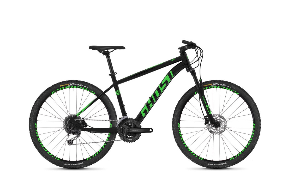 Велосипед Ghost Kato 4.7 27.5", рама M, чорно-зелений