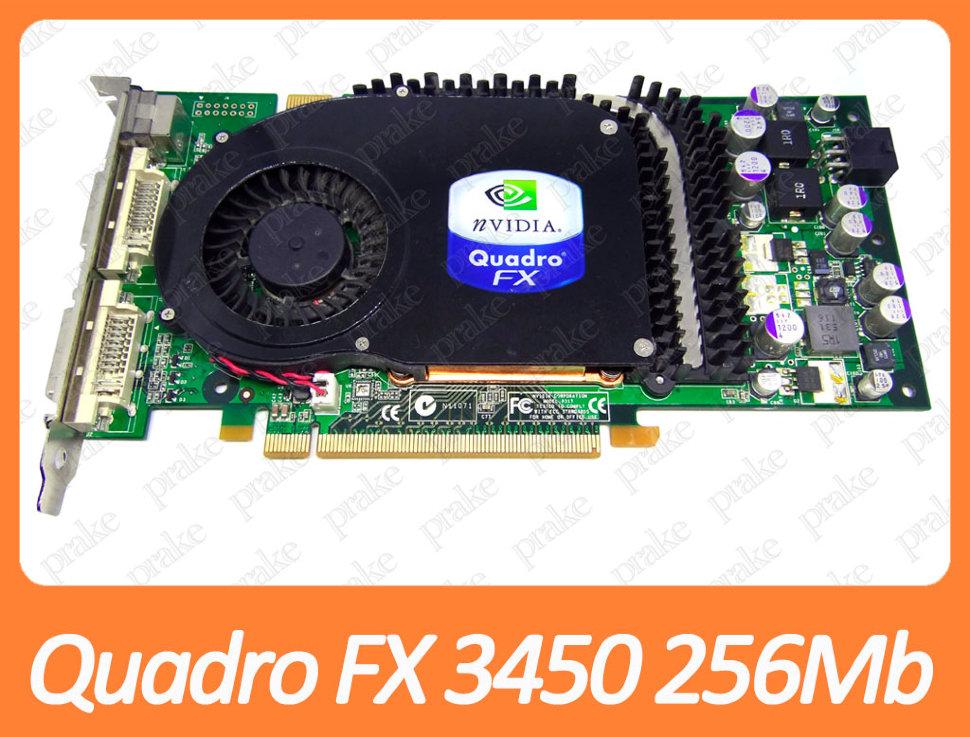 Відеокарта NVIDIA Quadro FX 3450 256Mb PCI-Ex DDR3 256bit (2 x DVI + sVideo)