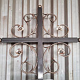 Кований хрест надгробний арт.рт 2, фото 9