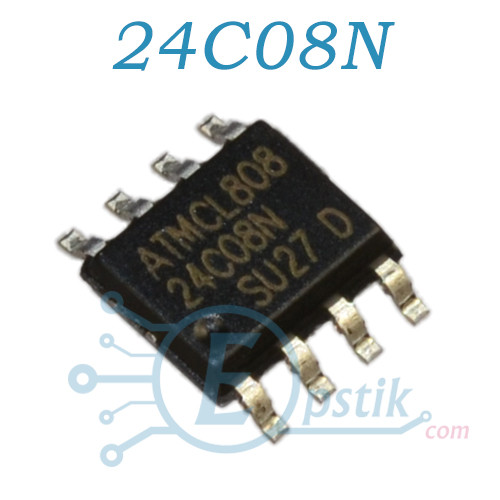 AT24C08, енергонезалежна пам'ять, 8 Кбіт, EEPROM, SOP8