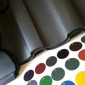 Металочерепиця / Ruukki Adamante / Pural matt / RR 23 / 0,5 мм, фото 2