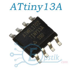 ATtiny13A-SSU мікроконтролер 8 бітний SOP8