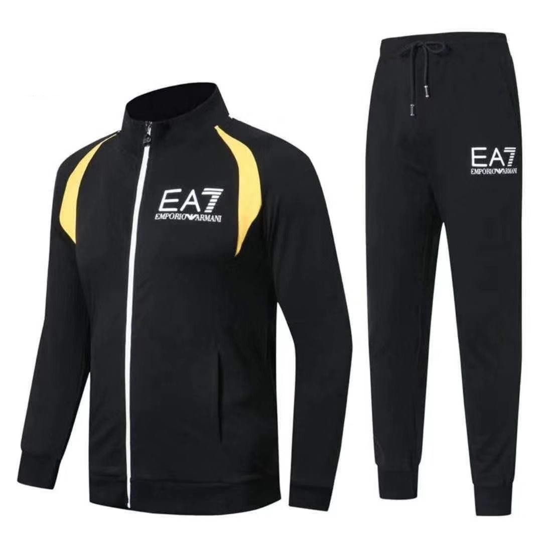 Спортивний костюм EA7 Emporio Armani Athletic Cotton Tracksuit M Чорний (88267)