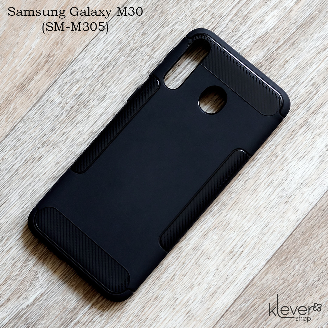 Ультратонкий силіконовий чохол для Samsung Galaxy M30 (SM-M305) (чорний)