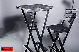 Стіл + стілець барний, складаний, високі меблі для кави.