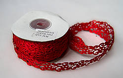 Тасьма декоративна вьюнчик червона