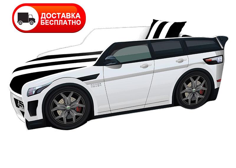 Ліжко для машини серія Преміум-модель Range Rover P 001 білий зі спортивним матрацом