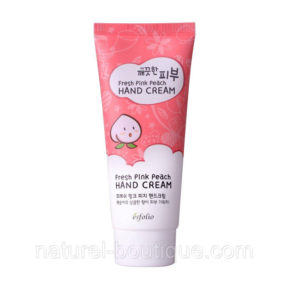 Крем для рук Esfolio Pure Skin fresh pink peach hand cream персиковий