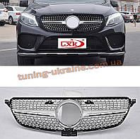 Тюнінг решітка Diamond на авто без камери на Mercedes GLE klass W166 2015+