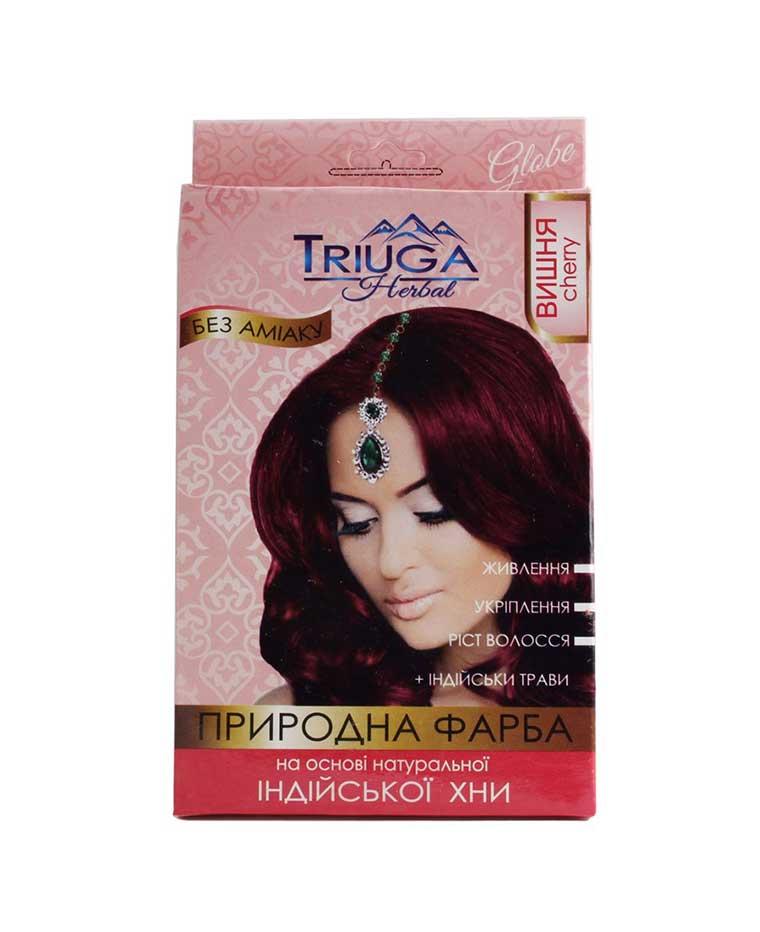 Фарба натуральна для волосся Triuga на основі хни Вишня 25 г