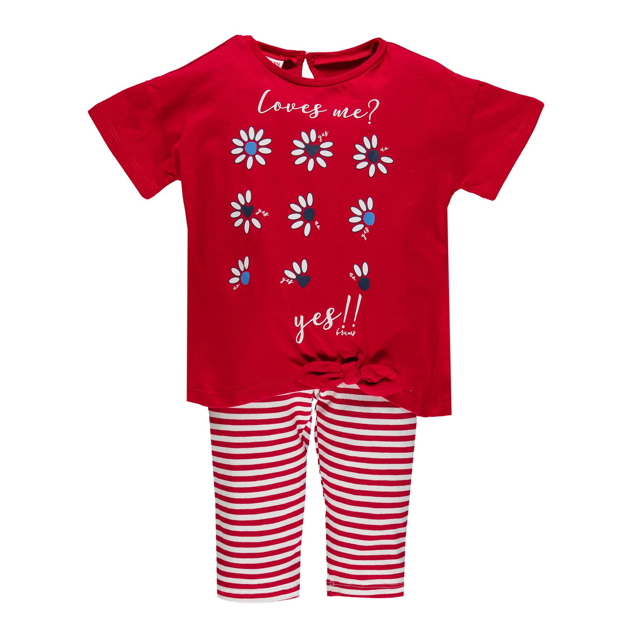 Костюм для дівчинки літній Brums 191BGEM004-915 червоний 140-164