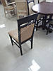 Дерев'яний стілець у вітальню або кухню «Алла» з тканинною оббивкою, м'яким сидінням та спинкою, фото 2