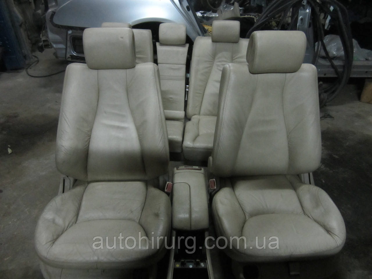 Шкіряний салон (бежевий) MERCEDES-BENZ W220 s-class