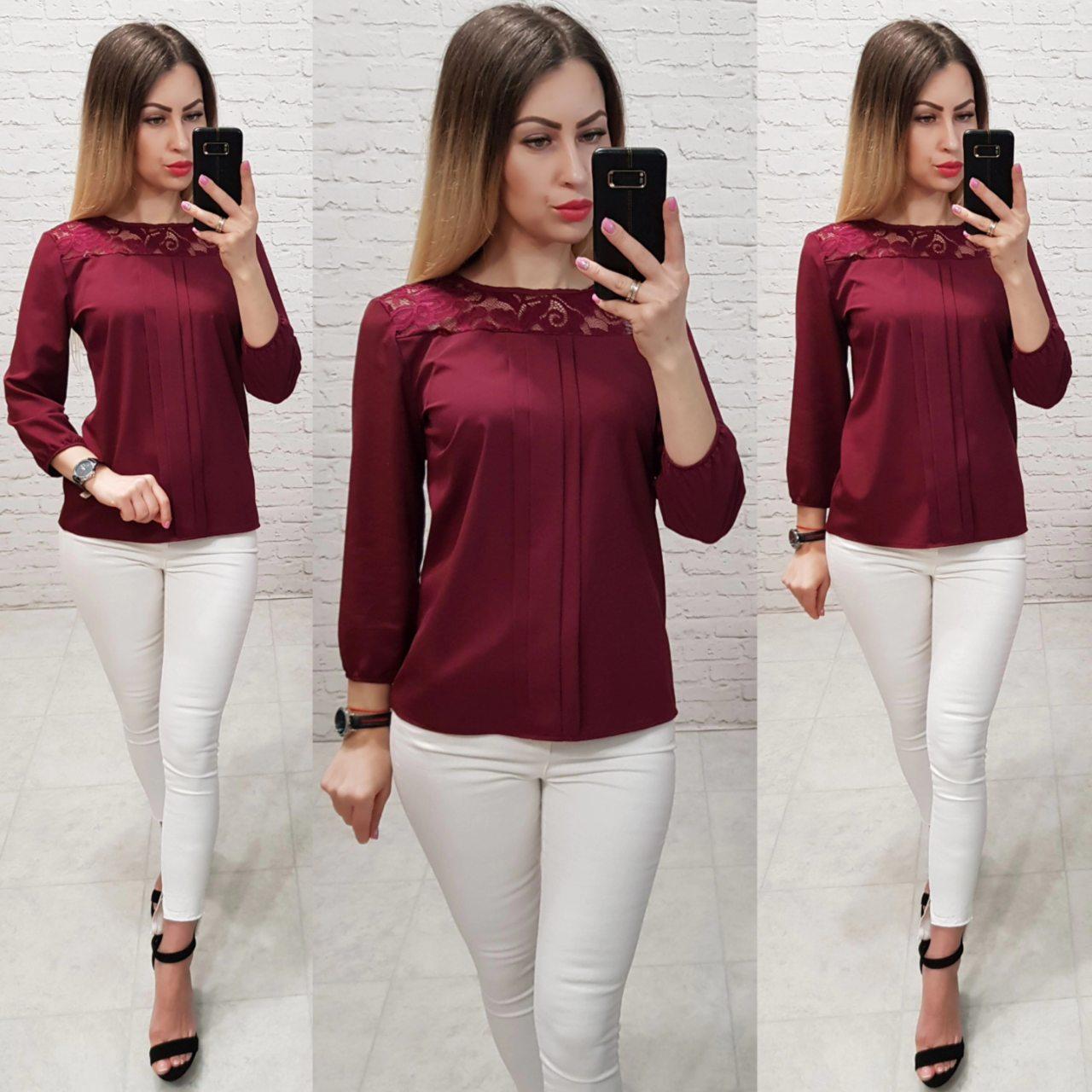 Блузка жіноча, модель 793, марсала