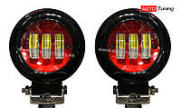 ЛИДЕР - Комплект дополнительной оптики, светодиодные лампы-фары с радиатором охлаждения, 3 LED, ближний свет