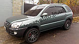 Вітровики, дефлектори вікон Kia Sportage 2004-2010 (Autoclover), фото 4