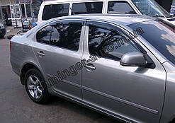 Вітровики, дефлектори вікон Skoda Octavia A-5 2004-2013 Sed (Hic)