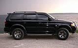 Вітровики, дефлектори вікон Mitsubishi Pajero Sport 1997-2007 (Hic), фото 2