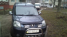 Мухобійка, дефлектор капота Peugeot Partner 2003-2008 (VIP)