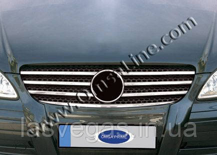 Хром-накладка на решітку радіатора Mercedes Vito New 2003-2009