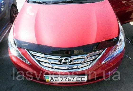 Мухобойка, дефлектор капота для Hyundai Sonata YF 2010-2014 (EGR)