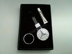 Брелок на ключи со стразами Mercedes Benz