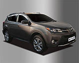 Вітровики, дефлектори вікон Toyota Rav 4 2013-2018 ХРОМ (Autoclover.Корея), фото 2