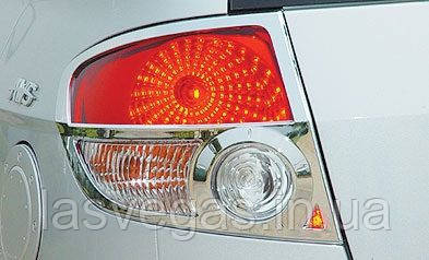 Хром накладки на стопи Hyundai Getz 2002-2011 (Cromax)