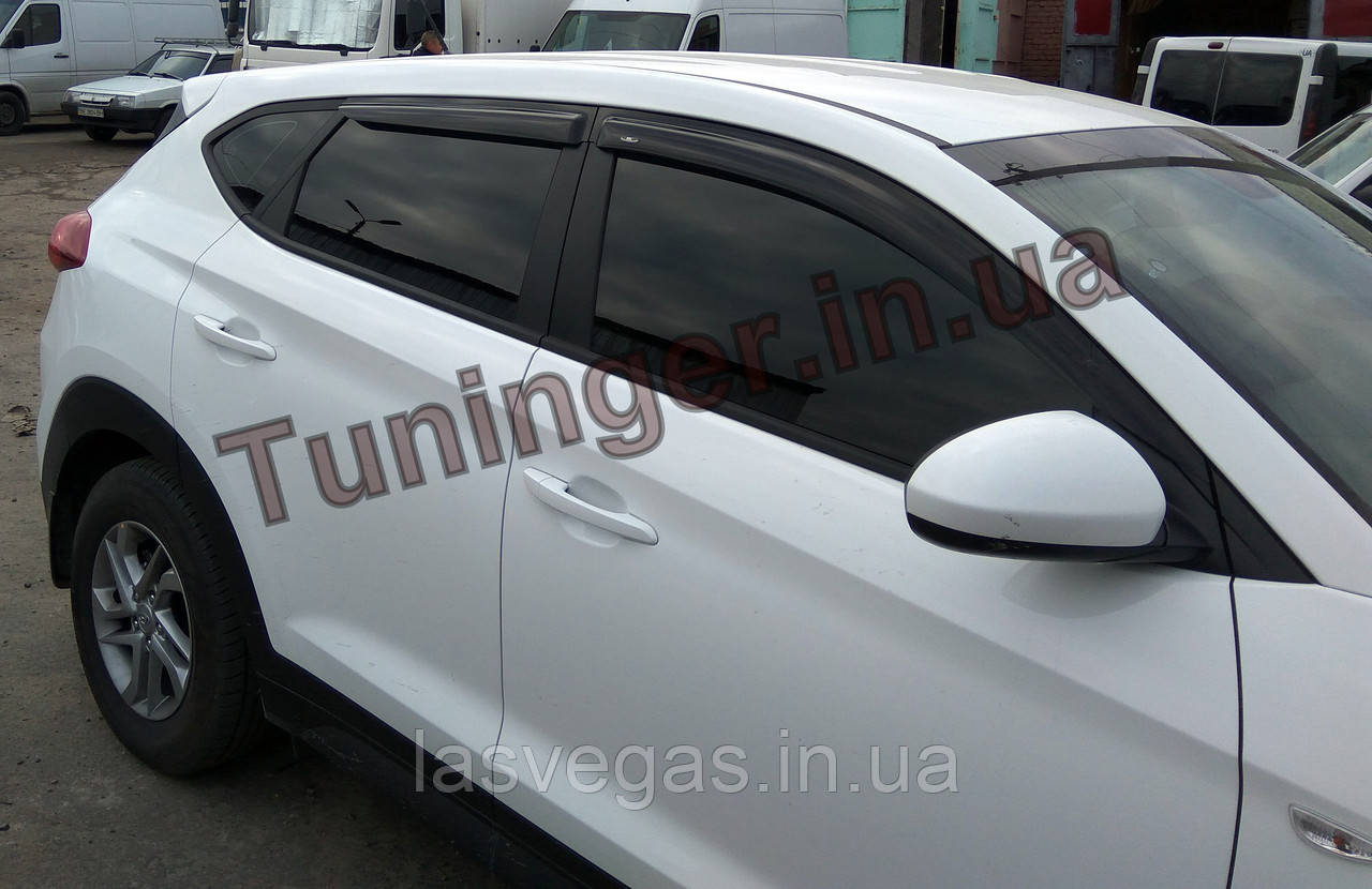 Вітровики, Дефлектори вікон Hyundai Tucson 2015- (Hic)