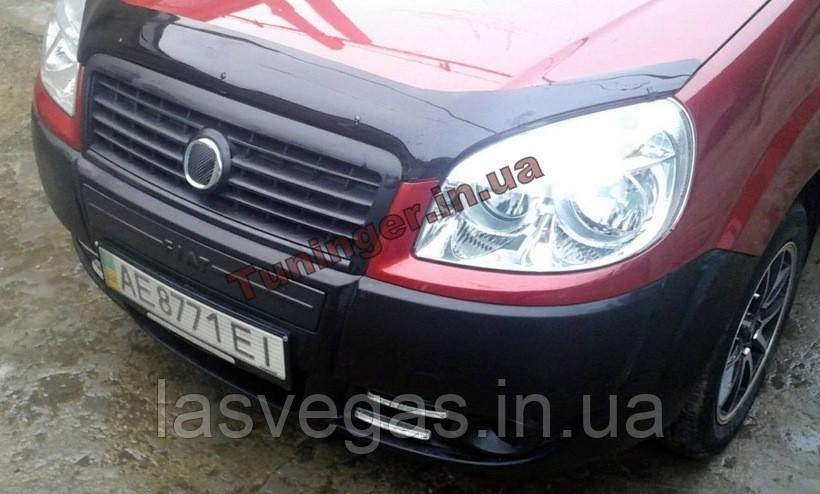 Зимова накладка на решітку радіатора Fiat Doblo (середня) 2006-2011гг.
