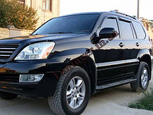 Дефлектори вікон (вітровики) Lexus GX 470 (HIC/Тайвань)