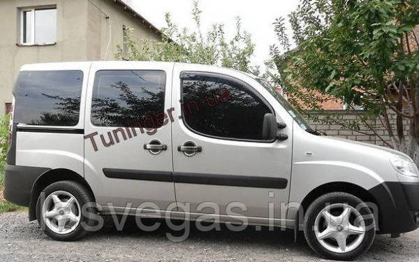 Вітровики, дефлектори вікон Fiat Doblo 2001-2010 р. в. (Hic)