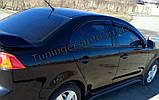 Вітровики, дефлектори вікон Mitsubishi Lancer X 2007- (Hic), фото 6