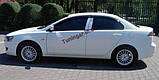 Вітровики, дефлектори вікон Mitsubishi Lancer X 2007- (Hic), фото 7