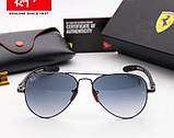 Сонцезахисні чоловічі окуляри в стилі RAY BAN 8307 (004/32) Lux, фото 3