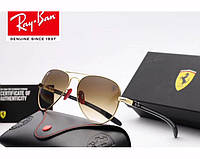 Солнцезащитные мужские очки в стиле RAY BAN 8307 (001/51 brown) Lux