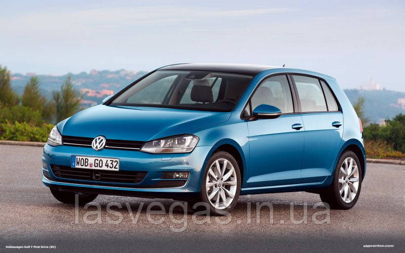 Вітровики, дефлектори вікон Volkswagen Golf 7 HB 2012- (HIC), фото 1
