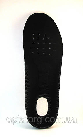 Устілка 36-40 Чорна кросівкова із силіконовою п'ятою й супінатором прихована, фото 2